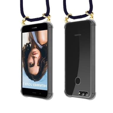 Huawei NOVA 2 Deksel med Halskjede (blå)