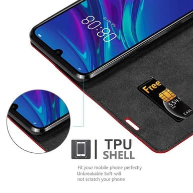Huawei Y6 2019 lommebokdeksel case (rød)