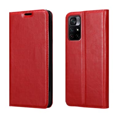 Xiaomi POCO M4 PRO 5G lommebokdeksel case (rød)