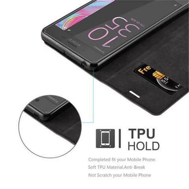 Sony Xperia X PERFORMANCE lommebokdeksel case (brun)