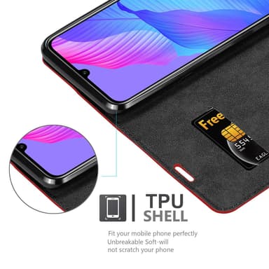 Huawei P SMART S lommebokdeksel case (rød)