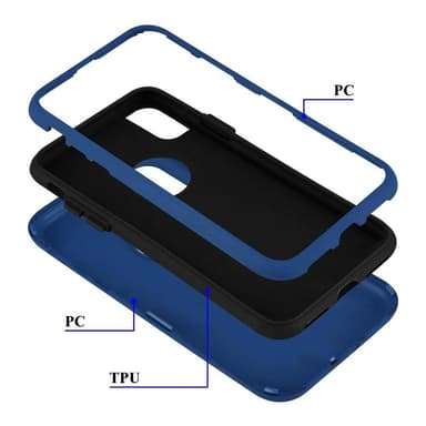 iPhone X / XS Deksel Case Cover (blå)