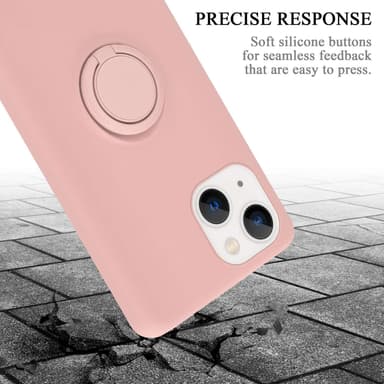 Deksel iPhone 14 Ring Case (rosa)