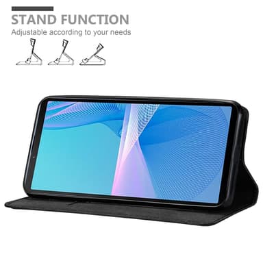 Sony Xperia 10 III lommebokdeksel case (svart)