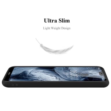 Deksel Nokia 6.1 PLUS / X6 Silikon cover (svart)