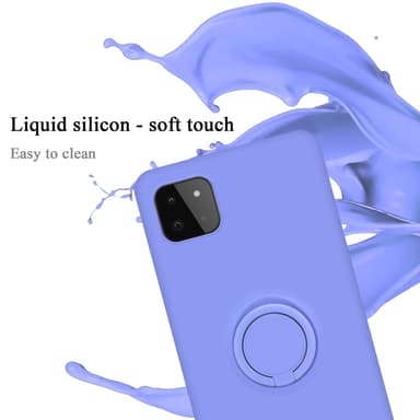 Deksel Samsung Galaxy A22 5G Ring Case (lilla)
