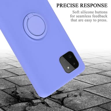 Deksel Samsung Galaxy A22 5G Ring Case (lilla)