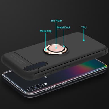 Samsung Galaxy A70 / A70s silikondeksel cover (svart)
