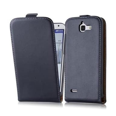 Huawei ASCEND G730 Deksel Flip Case (svart)