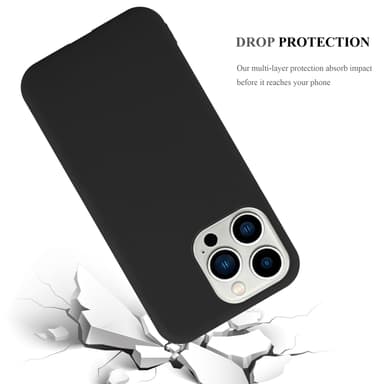 Deksel iPhone 14 PRO Silikon cover (svart)