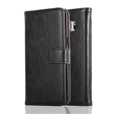 Samsung Galaxy S6 EDGE lommebokdeksel etui (svart)