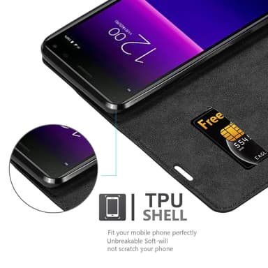 Sony Xperia 20 lommebokdeksel case (svart)
