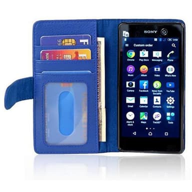 Sony Xperia M5 lommebokdeksel case (blå)