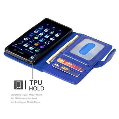 Sony Xperia M5 lommebokdeksel case (blå)