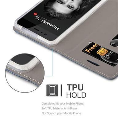 Huawei P10 PLUS lommebokdeksel etui (blå)