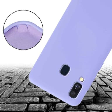 Deksel Samsung Galaxy A40 med Halskjede (lilla)