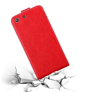 Sony Xperia M5 deksel flip cover (rød)