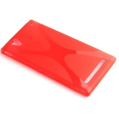 Sony Xperia T2 ULTRA Deksel Case Cover (rød)