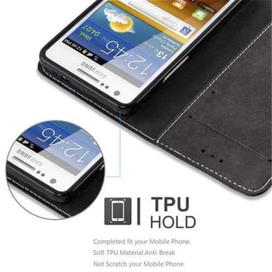 Samsung Galaxy S2 / S2 PLUS Deksel Case Cover (svart)