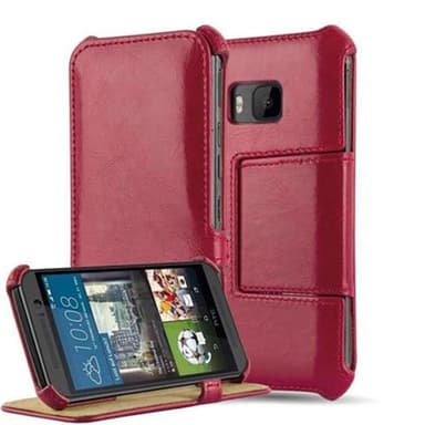 HTC ONE M9 lommebokdeksel case (rød)