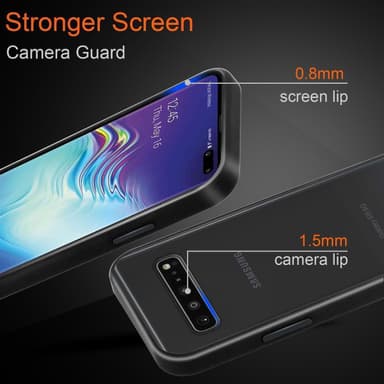Samsung Galaxy S10 4G Deksel Case Cover (gjennomsiktig)