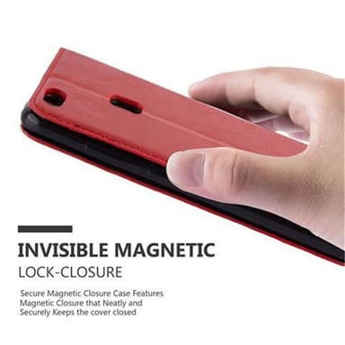 Huawei P10 LITE lommebokdeksel case (rød)