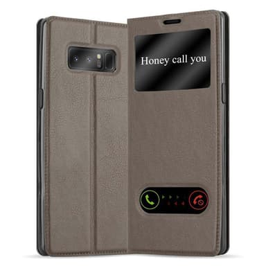 Samsung Galaxy NOTE 8 lommebokdeksel cover (brun)