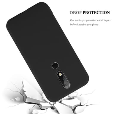 Deksel Nokia 6.1 PLUS / X6 Silikon cover (svart)
