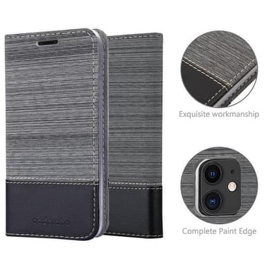 iPhone 11 lommebokdeksel etui (grå)