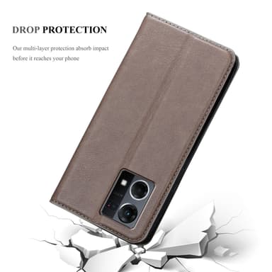 Realme 7 5G lommebokdeksel case (brun)