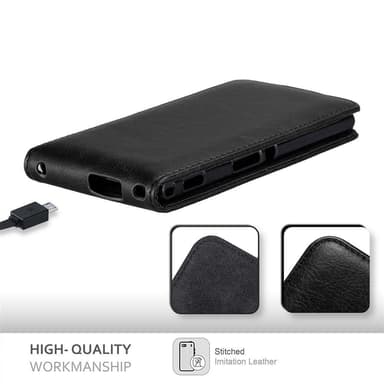 Sony Xperia M2 / M2 AQUA deksel flip cover (svart)
