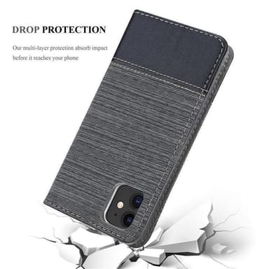 iPhone 11 lommebokdeksel etui (grå)