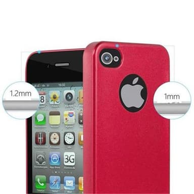 Deksel iPhone 4 / 4S Case Cover (rød)