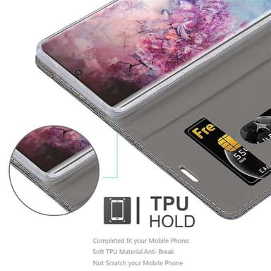 Samsung Galaxy NOTE 10 PLUS lommebokdeksel etui (grå)