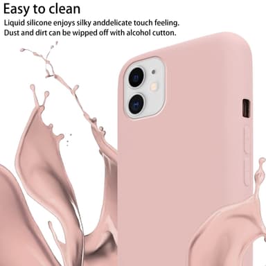 Deksel iPhone 11 med Halskjede (rosa)
