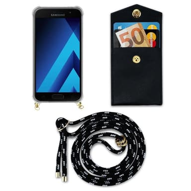 Samsung Galaxy A3 2017 Deksel med Halskjede (svart)