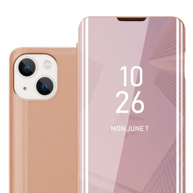 iPhone 14 lommebokdeksel etui (rosa)