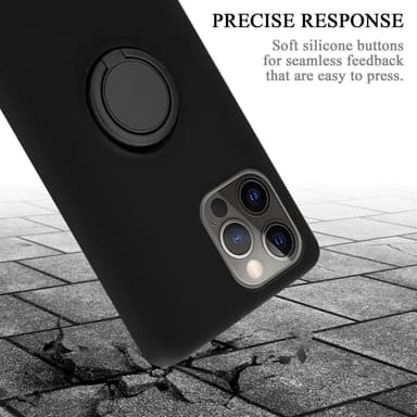 Deksel iPhone 13 Ring Case (svart)