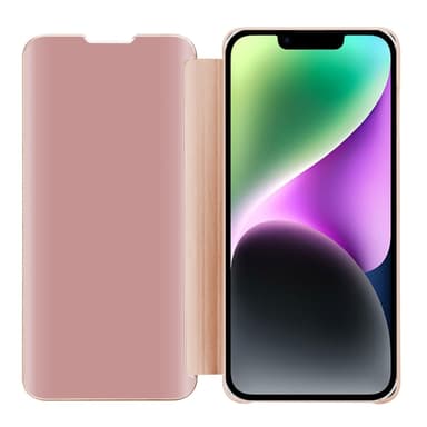iPhone 14 lommebokdeksel etui (rosa)