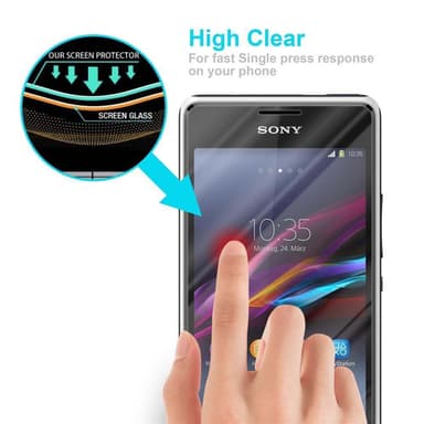 Sony Xperia E1 Skjermbeskytter Skärmskydd