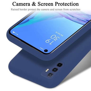 Oppo A53 silikondeksel case (Blå)