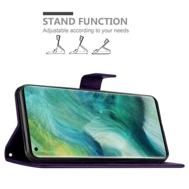 Motorola MOTO G7 POWER lommebokdeksel Blomster (Turkis)