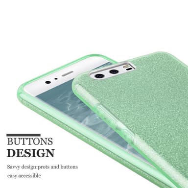 Huawei P10 Deksel Glitter (turkis)