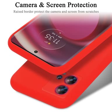 Motorola EDGE 30 FUSION silikondeksel case (rød)