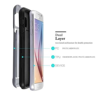 Samsung Galaxy S6 Deksel Case Cover (sølv)