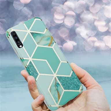 Samsung Galaxy A70 / A70s lommebokdeksel etui (grønn)