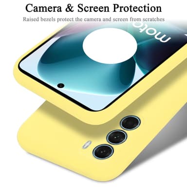 Motorola MOTO G200 5G silikondeksel case (gul)