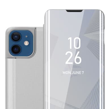 iPhone 12 / 12 PRO lommebokdeksel etui (sølv)