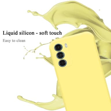Motorola MOTO G200 5G silikondeksel case (gul)