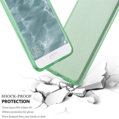 Huawei P10 Deksel Glitter (turkis)